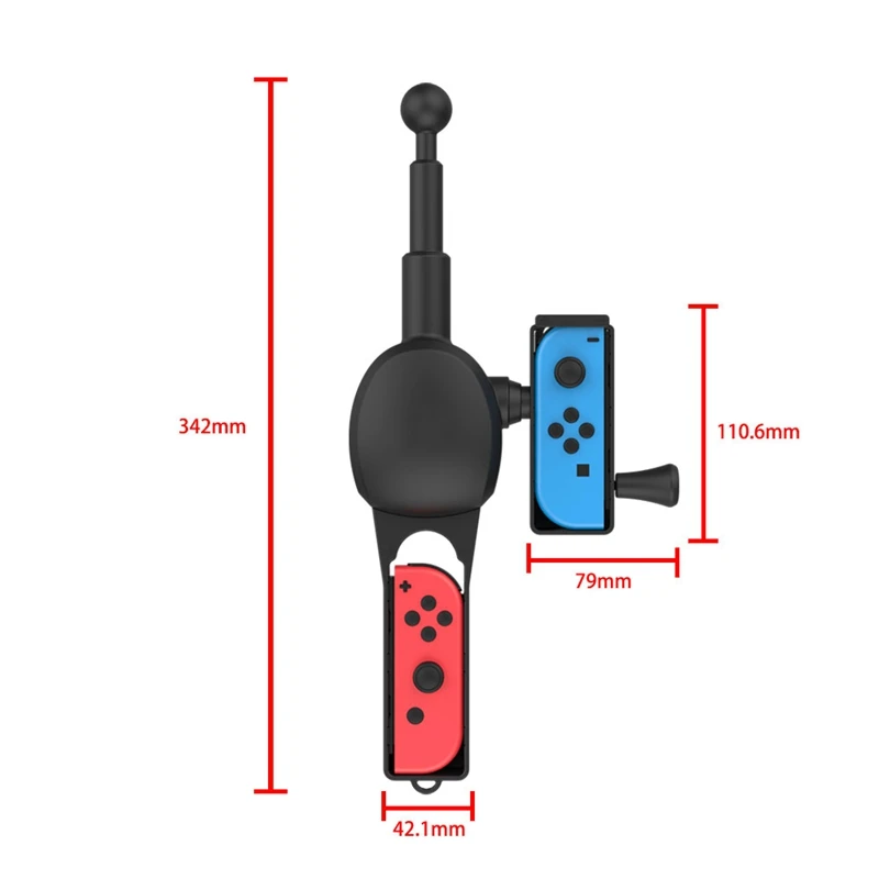 For Nintendo Switch Fishing Rod Fishing Star SWITCH Fishing Game Accessories For Joy-con Controller handle storage — view 3