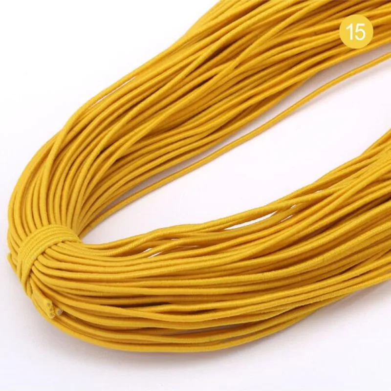 1mm Colorful High-Elastic Round Elastic Band Round Elastic Rope Rubber Band Elastic Line DIY Sewing Jewelry Accessories 9yards — view 5