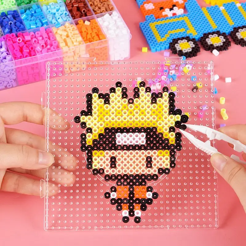 2.6mm 24/48colors Hama beads Education Iron beads 3D puzzle Beads lroning Guarantee perler Fuse beads diy toy miçangas — view 3