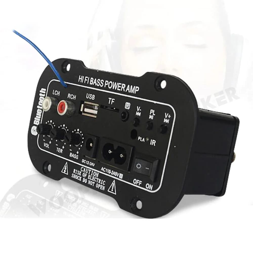 Woopker Digital Amplifier Decoder Board 25-30W Bluetooth Audio Amplifier DIY USB FM Radio TF Player Subwoofer 110V 220V — view 4
