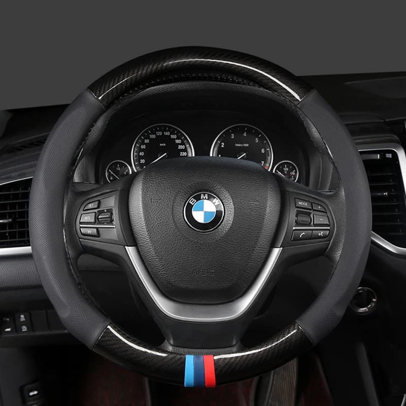 Car Steering-Wheels Cover 38cm 15"Leather For BMW 1 2 3 4 5 6 7 Z Series E46 E90 E87 F20 F22 F45 F30 G20 E60 F10 G30 F01 G11 E89