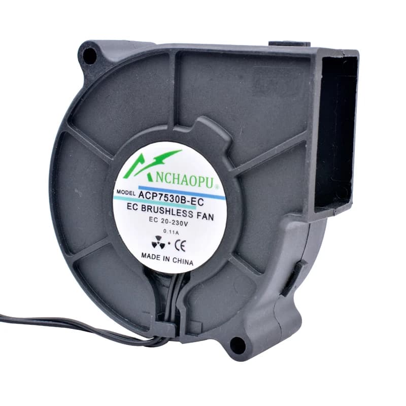 75mm 97mm 120mm Blower Fan EC Brushless Turbo Fan Cooling Fan DC20V AC110V 120V 220V 240V Ball Bearing for Cabinets — view 4