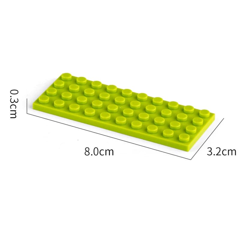 10pcs 4x10 Dots DIY Building Blocks Thin Figures Bricks Educational Creative Toys for Children Size Compatible With 3030 — view 2