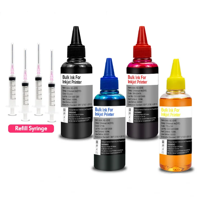MorePage Universal Refill DYE Ink kit For Epson Canon HP Brother DELL Inkjet deskjet CISS Cartridge Printer Ink — view 3
