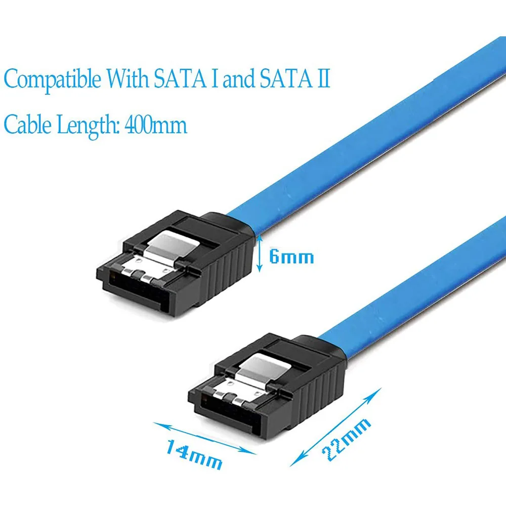 12 Pack 90 Degree Right-Angle / Straight SATA III HDD SDD Cable 6.0 Gbps With Locking Latch 16Inch For SATA HDD, SSD, CD Driver — view 2