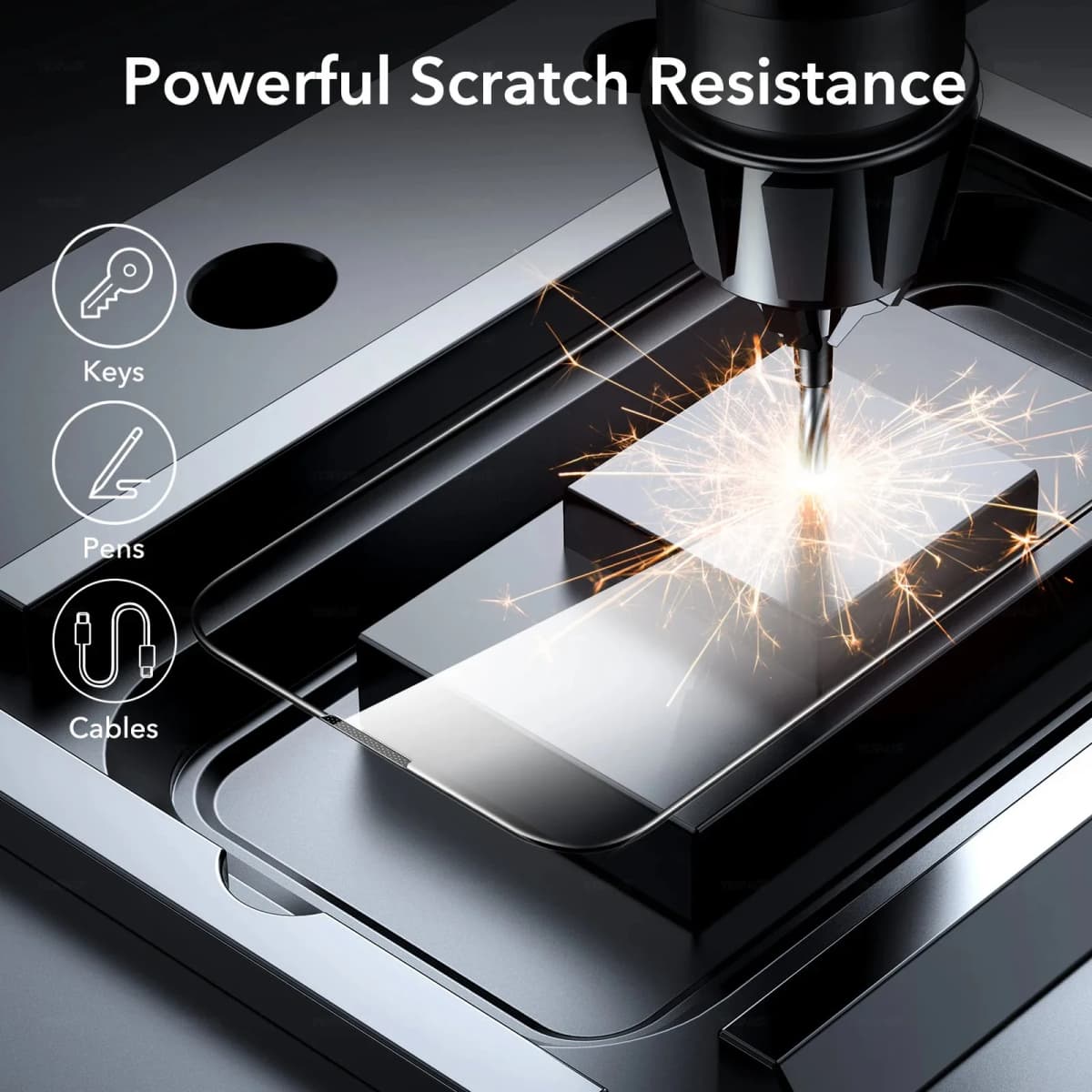 1-3Pcs Speaker Dust Filter Tempered Glass For iPhone 16 15 14 13 12 mini 11 Pro Max X Xs XR SE 8 Plus Dustproof Screen Protector — view 4