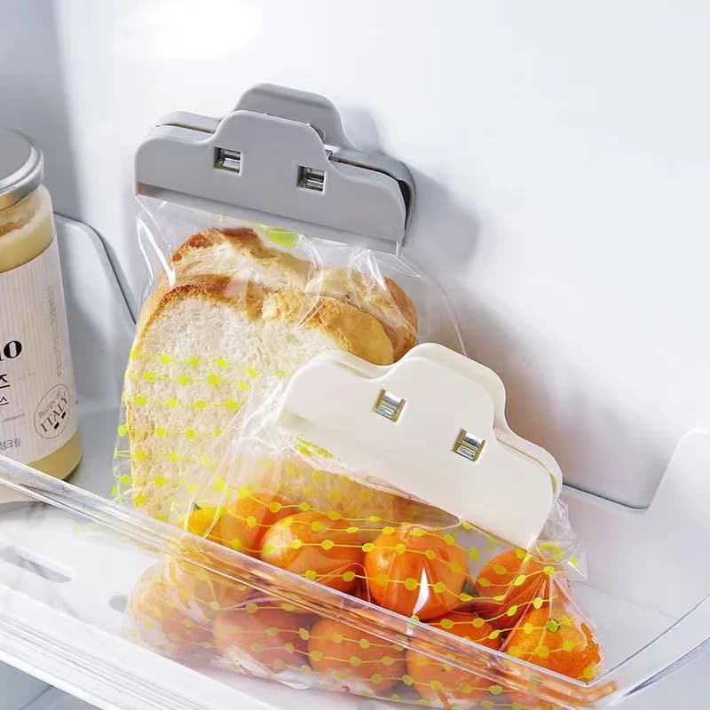4Pcs/set Portable Sealed Clips Kitchen Storage Food Snack Seal Sealing Bag Clips Sealer Clamp Plastic Tool Kitchen Accessories — view 2