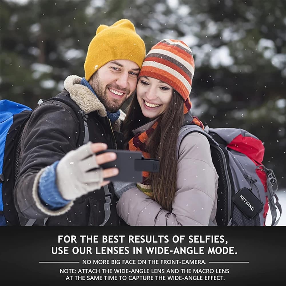 Experience 2 in 1 Phone Camera Lens kit 0.45x Wide Angle 12.5x Macro Lens HD Camera Lenes for iphone ios Android Smartphones — view 3