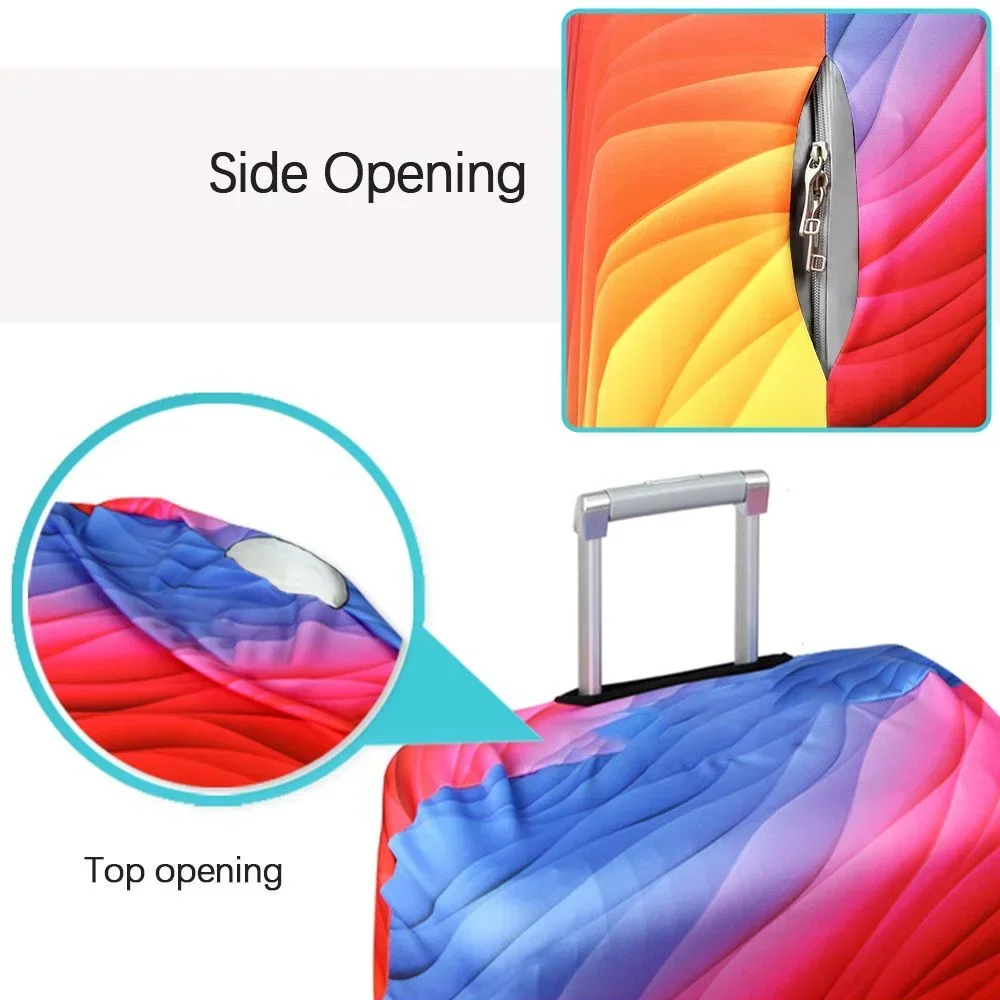 Luggage Cover Stretch Fabric Suitcase Protector Baggage Dust Case Cover Suitable for18-32 Inch Suitcase Case Travel \[p';[[l — view 3