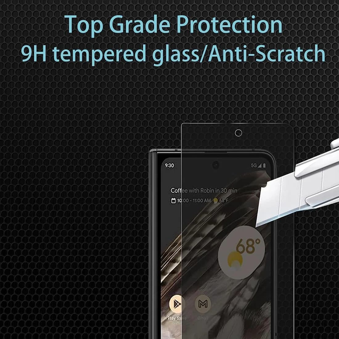 [2 Pack]Film Anti-Spy Privacy Screen Protector Tempered Glass+[2 Pack]Camera Lens Protector For Google Pixel Fold 5G (2023) — view 3