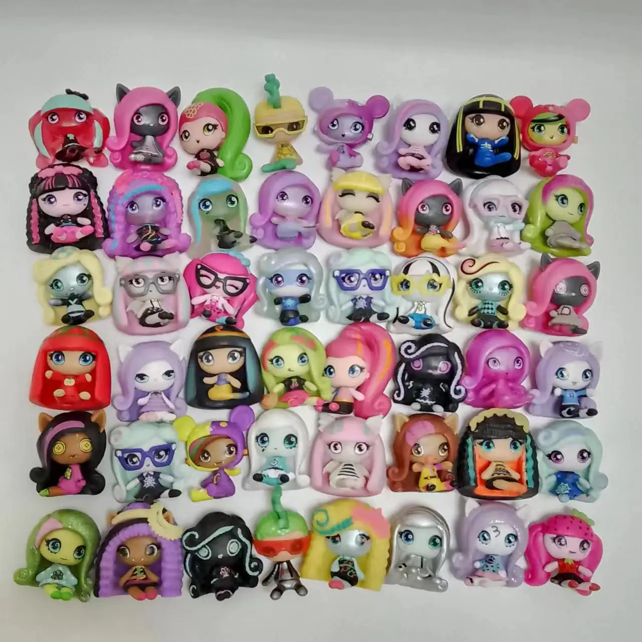 Original Monster High Minis Anime Action Figures Doll Draculaura Frankie Stein Clawdeen Wolf 3-4cm Model Limited Collection Toys