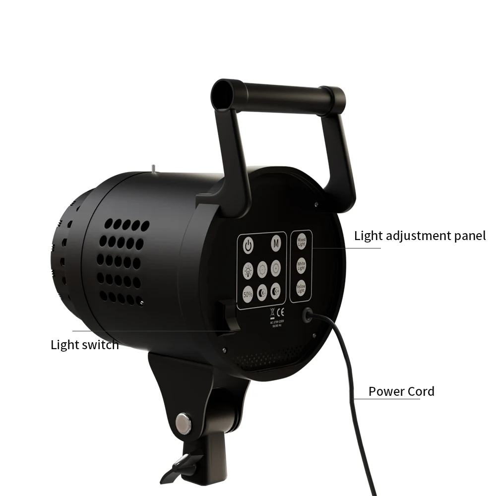 135W Photography LED Video Light Daylight-Balanced Sun Lamp Bowens Softbox For Softbox Lighting Portrait Flash Studio Accessorie — view 4