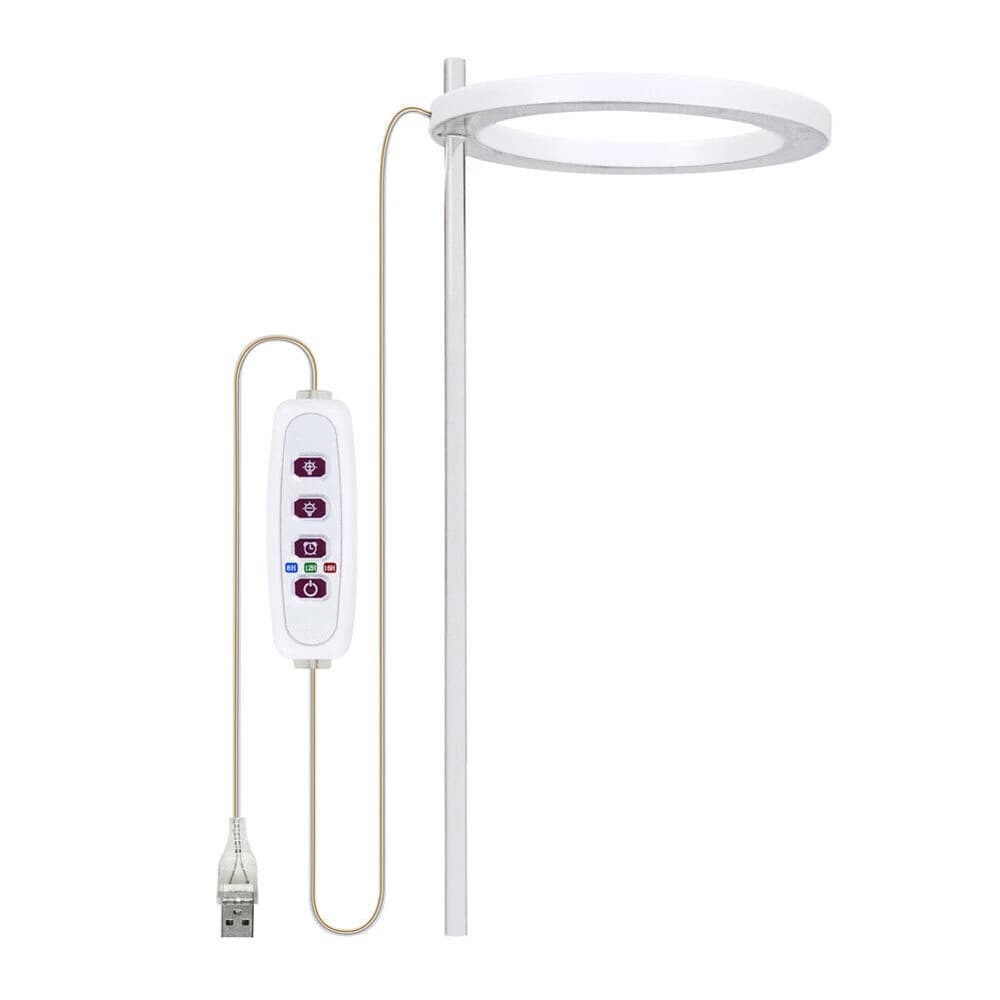5PCS Full Spectrum Dimmable USB LED Grow Light Plant Growing Indoor Plants Ring Lamp — view 4