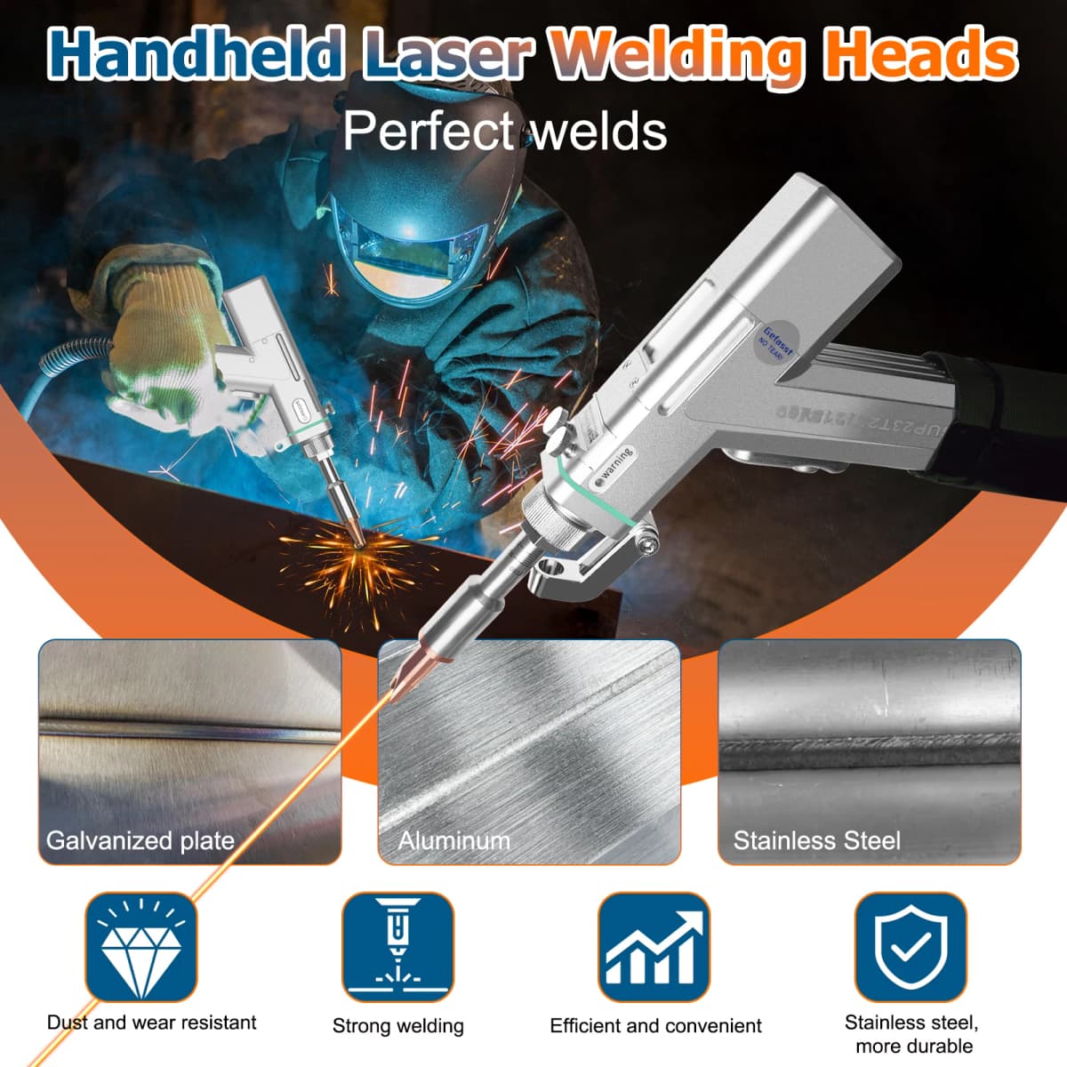 2000W 4 IN 1 Fiber Laser Welding Soldering Cutting Machine New Upgrade SUP 28T Weld Gun Handheld Laser Welder for All Metal — view 5