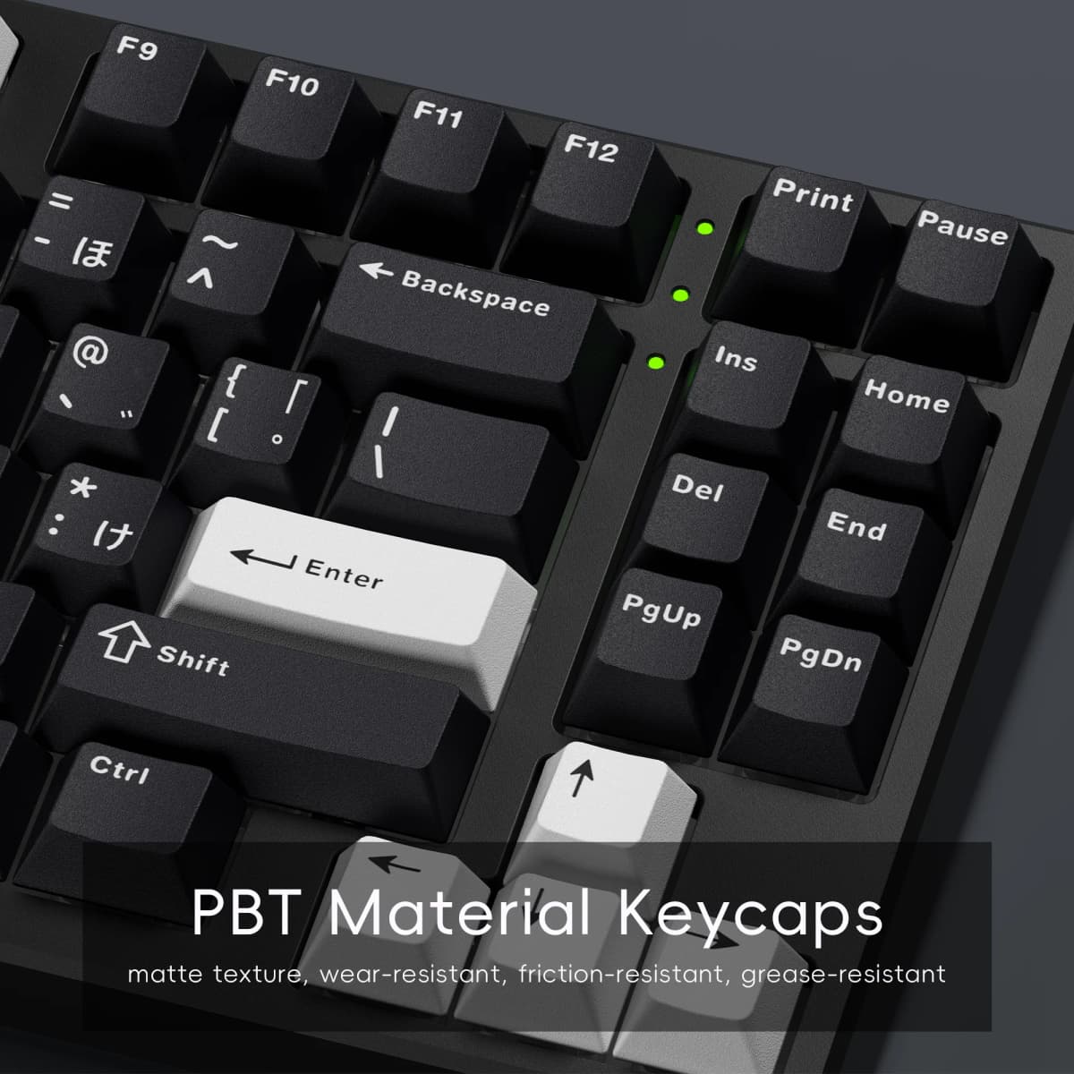 XVX Cherry Profile Keycaps Japanese Layout JIS Black PBT Keycap Not Shine Through Mechanical Keyboard Double Shot Keycap 153 Key — view 5