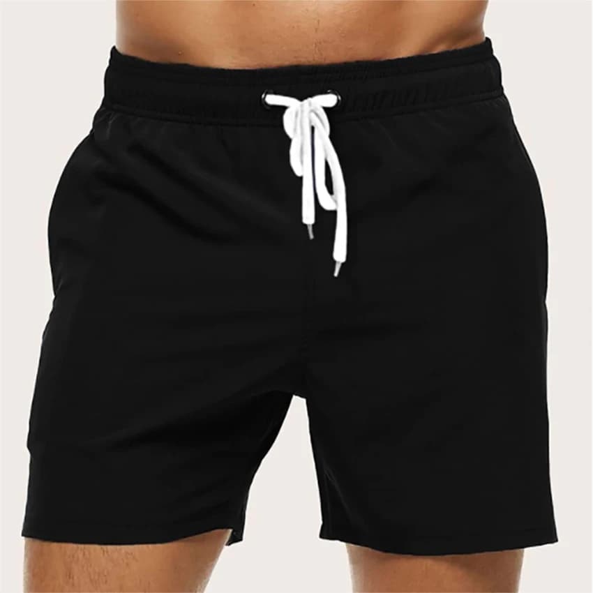 Men's Swimming Shorts Quick Dry Drawstring Elastic Waist Design Surfing Water Sports Beach Swimming Shorts Summer — view 2