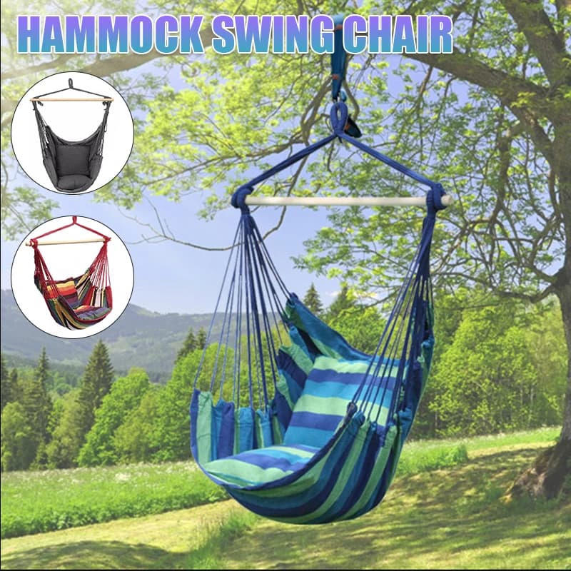 Portable Swing Chair Garden Outdoor Camping Cushion Portable New Model  Multiple Color Options — view 2