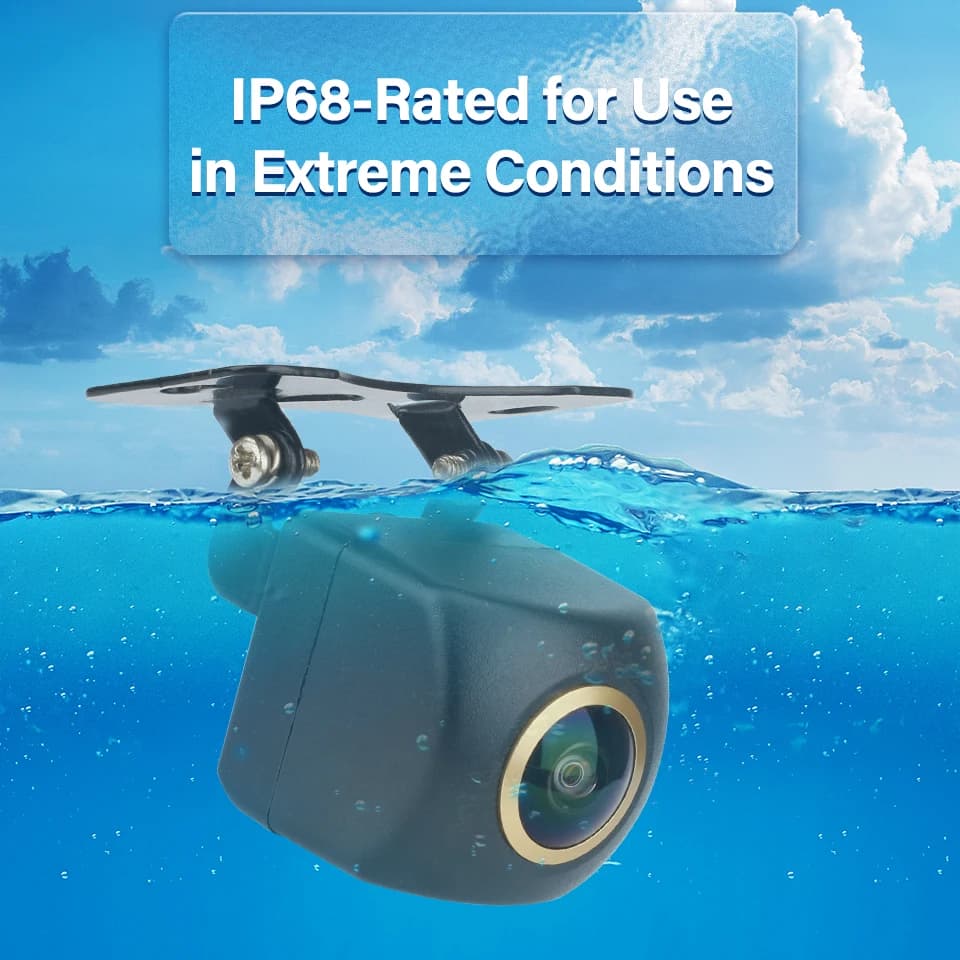 170° Fisheye Lens Sony Full HD AHD 1080P CVBS Night Vision Waterproof Vehicle Rear View Reverse Camera Car Camera — view 3