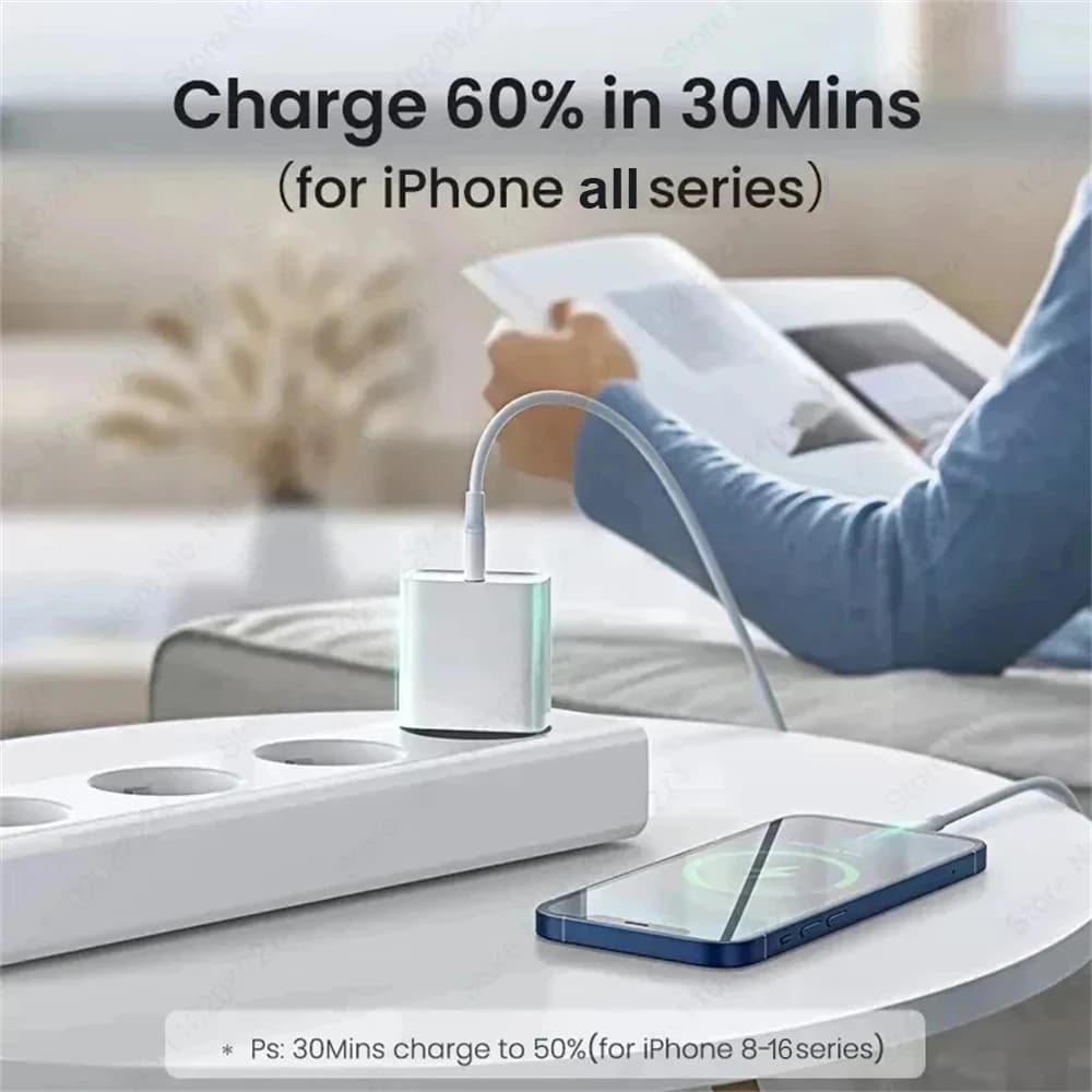 PD 40W Fast Charger For iPhone 15 11 12 13 14 16 Pro Max Quick Charging Cable For iPhone 16 15 14 Plus Charger Phone Accessories — view 5