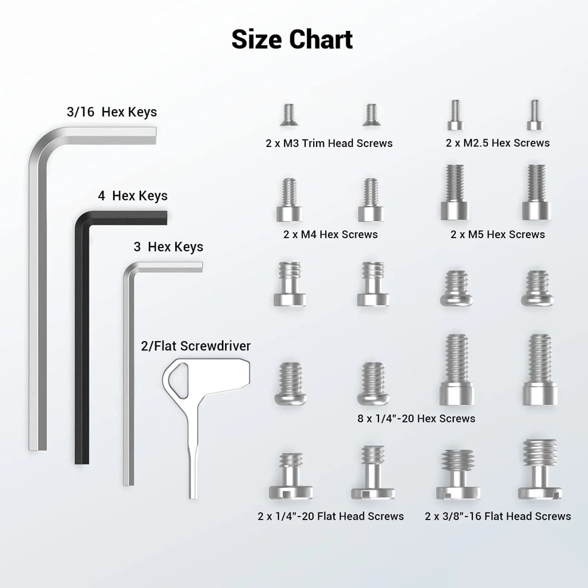 SmallRig Screw And Hex Key Storage Plate for Commonly Used Screws and Hex Keys Of Camera Rigs Camera Mounting Accessories -3184 — view 3