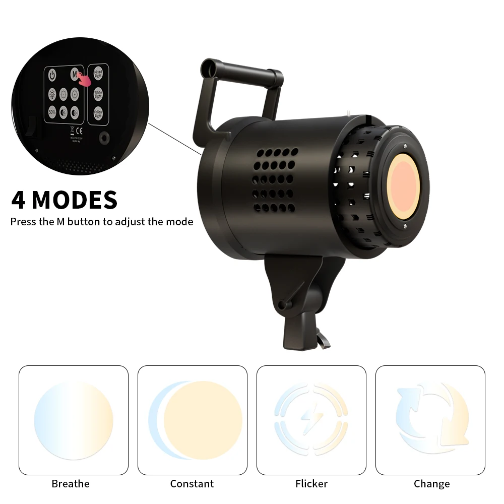 135W Photography LED Video Light Daylight-Balanced Sun Lamp Bowens Softbox For Softbox Lighting Portrait Flash Studio Accessorie — view 3