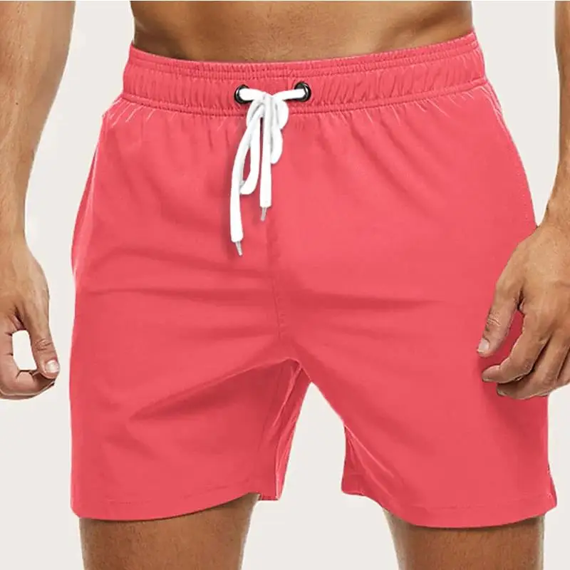 Men's Swimming Shorts Quick Dry Drawstring Elastic Waist Design Surfing Water Sports Beach Swimming Shorts Summer — view 4