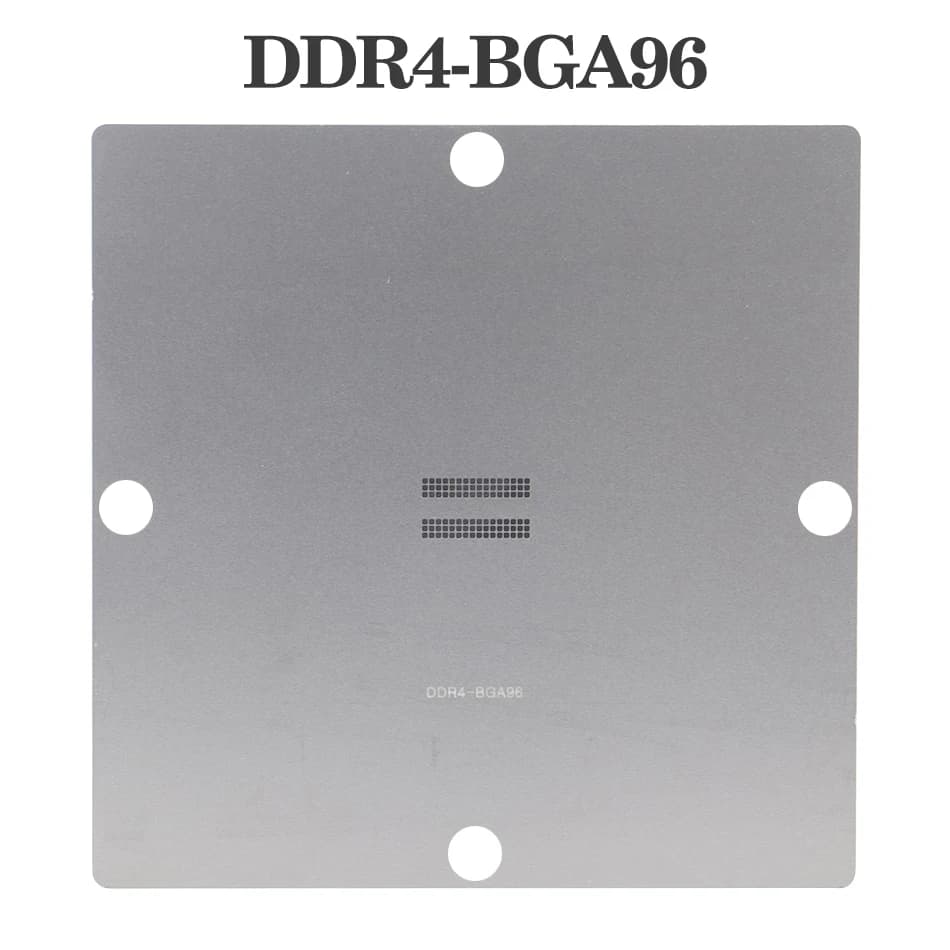 12/14/21pcs BGA memory template90mmx90mm DDR2-3  DDR3-2 DDR5 BGA96 BGA78 DDR4 memory chip repair template leakage bead fixture — view 4