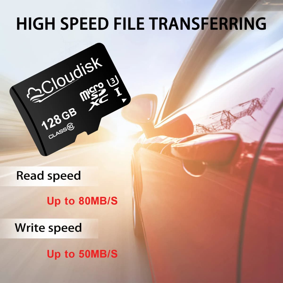 Cloudisk Micro SD Memory Card U3 128GB 64GB 32GB 256GB V30 C10 16GB 8GB 4GB 2GB 1GB A1 Microsd Cards For Phone Tablet — view 5