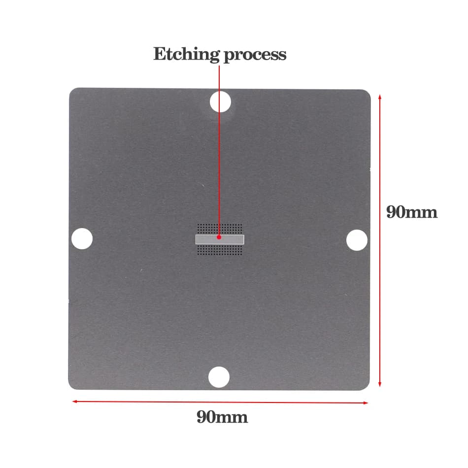 12/14/21pcs BGA memory template90mmx90mm DDR2-3  DDR3-2 DDR5 BGA96 BGA78 DDR4 memory chip repair template leakage bead fixture — view 5