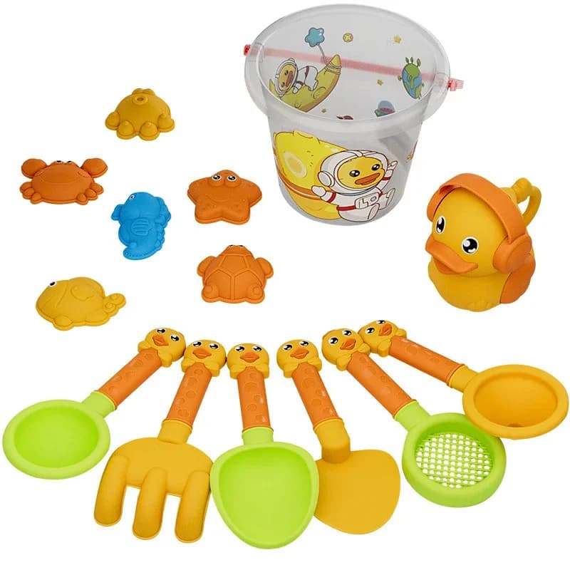 Children Sand Toys Kids Play Water Toys Beach Box Set Kit Sand Bucket Summer Water Fun Beach Bucket Hobbies Gifrs for Kids — view 2