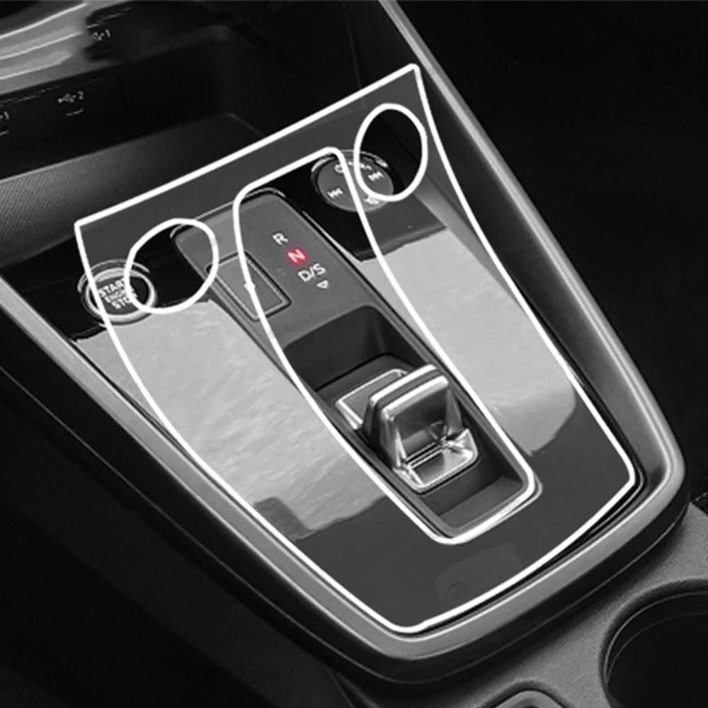For Audi A3 8Y 2020 2021 Car Central Control Gear Panel TPU Film Sticker Dashboard Screen Protector Auto Interior Accessories — view 5