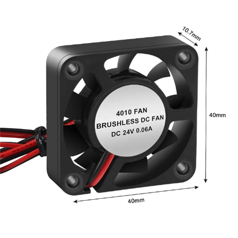 4PCS 3D Printer Cooling Fan 4010 Blower 40X40 X 10mm Hydraulic Bearing Brushless DC 12v 24v Cooling Fans for 3D Printer — view 5