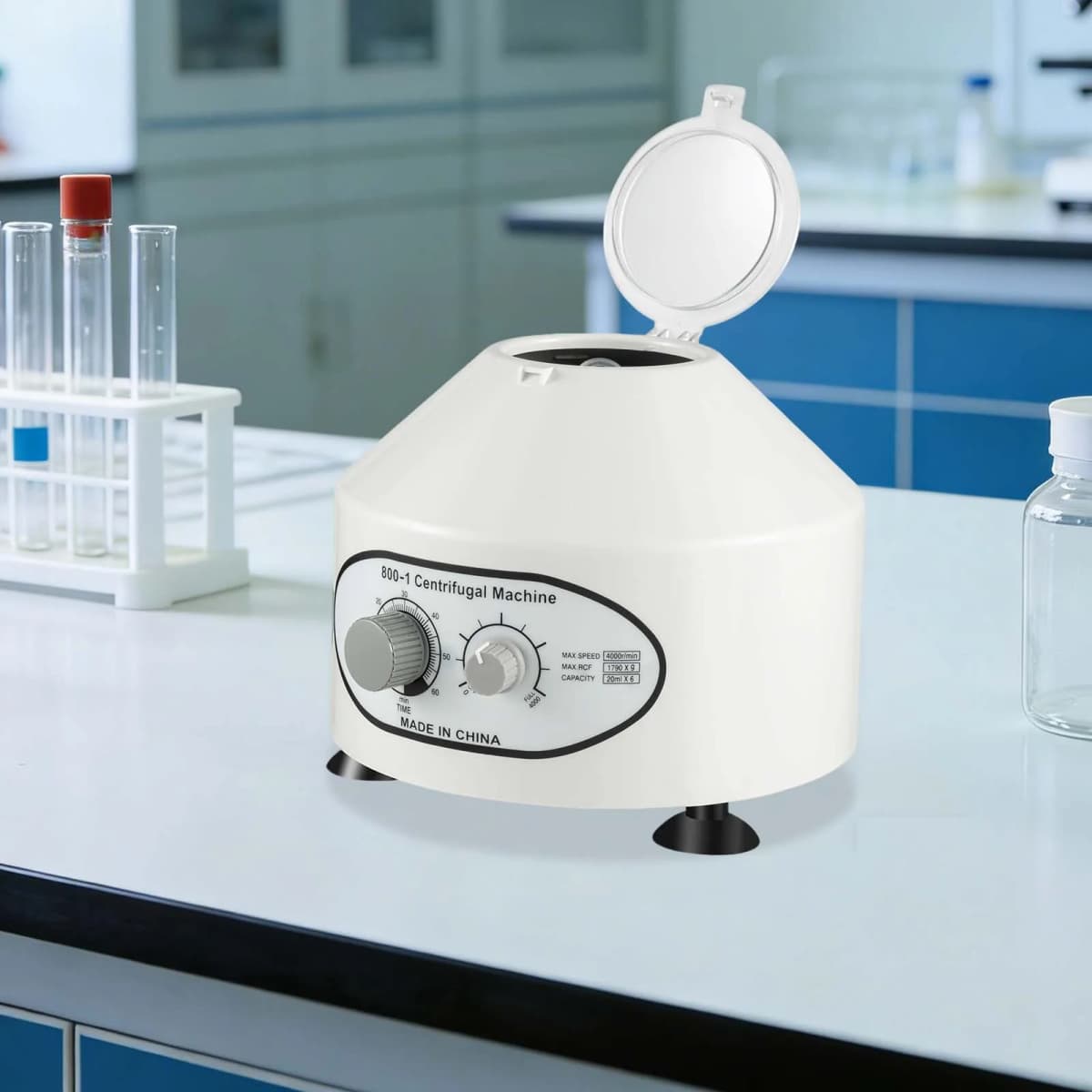 220V Centrifuge Machine，20ml*6 Test Tubes, Laboratory Electric Table Centrifuge for Blood Separation,Plant Extraction,etc — view 2