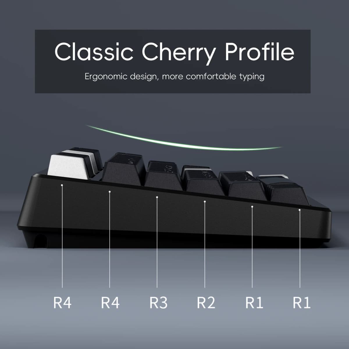 XVX Cherry Profile Keycaps Japanese Layout JIS Black PBT Keycap Not Shine Through Mechanical Keyboard Double Shot Keycap 153 Key — view 2
