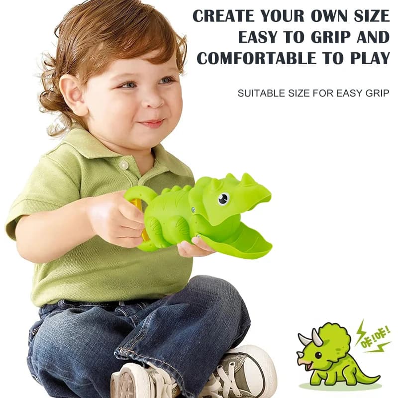 Children's beach toy, lobster, dinosaur toy clip, male and female crab foot pliers, robotic arm, beach dredging shovel set — view 4