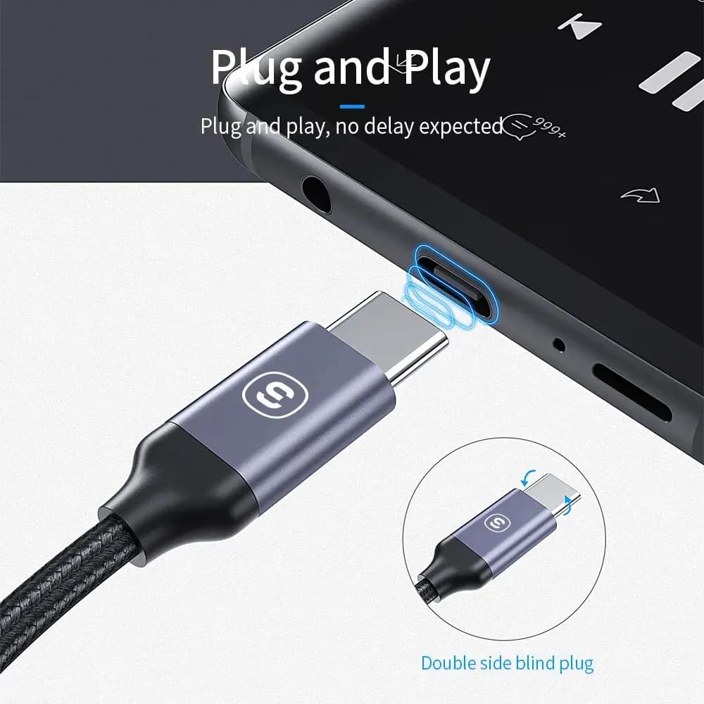 Essager USB Type C 3.5 Jack Earphone Adapter USB C to 3.5mm Headphones AUX Audio Adapter Cable For Huawei P30 Xiaomi Mi 10 9 Es — view 2