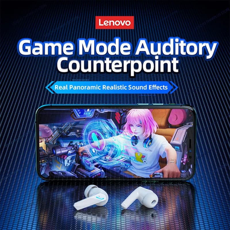Genuine Lenovo GM2 Pro Bluetooth Earphones Gaming Low Latency In-Ear Wireless Headphones Dual Mode Music Sport Earbuds Headsets — view 4