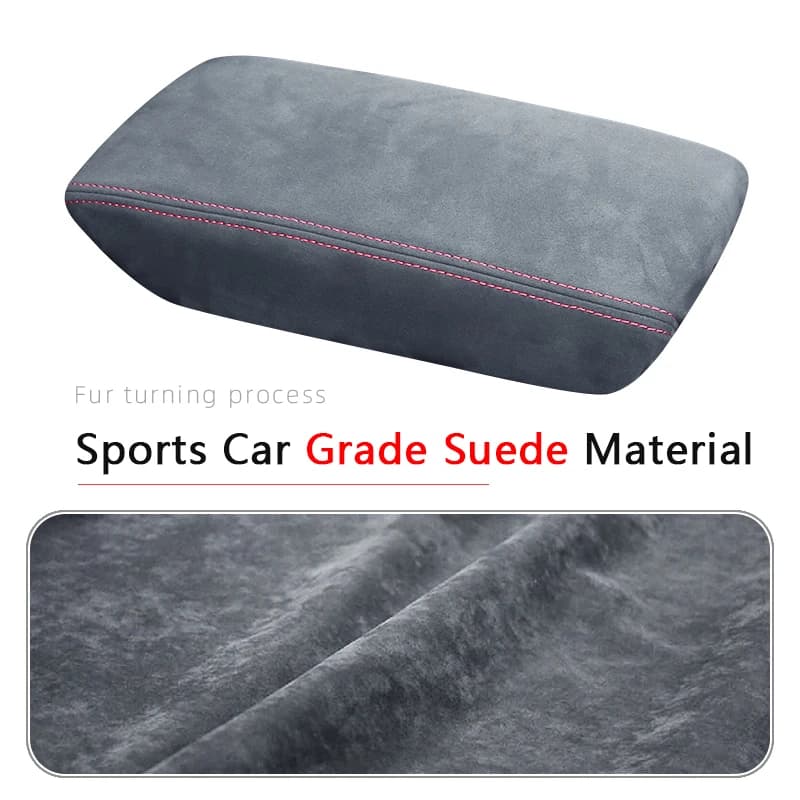For Honda 2023 Civic 11th Gen Civic Car Armrest  Mat Center Storage Box Pad Protector Leather Cover Decoration Accessories — view 3