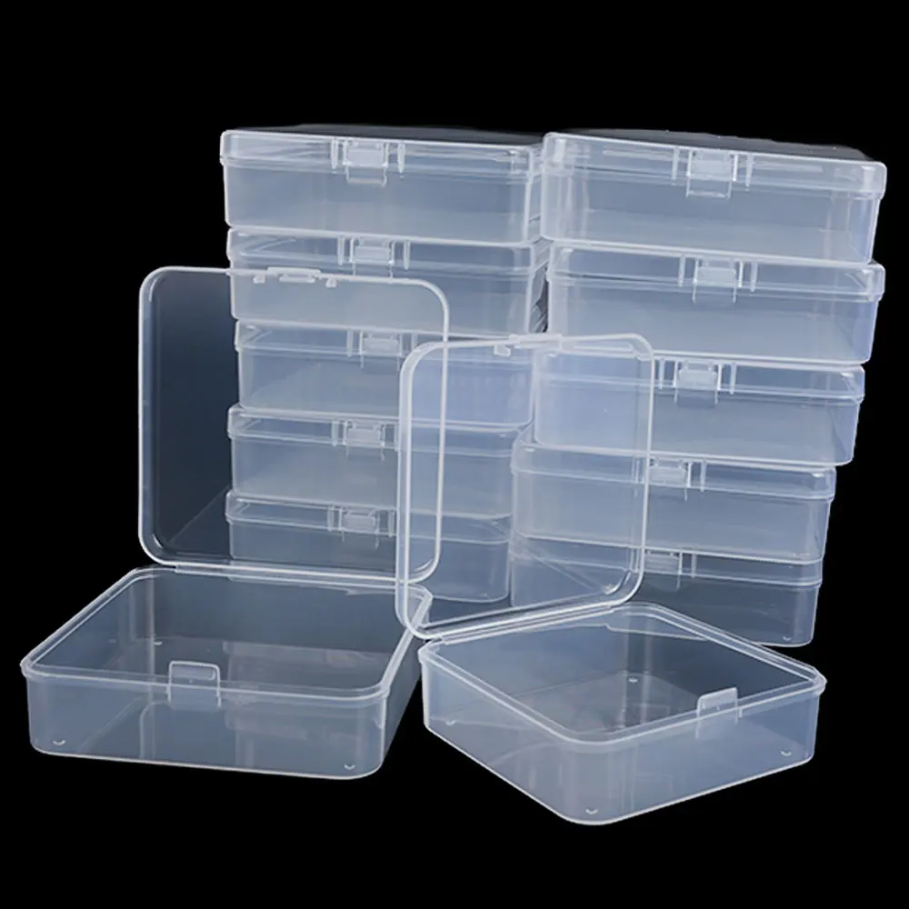 20/5Pcs Mini Items Organizers Storage Container Packaging Box Rectangle Plastic Jewelry for Earrings Rings Beads Collecting Part — view 3