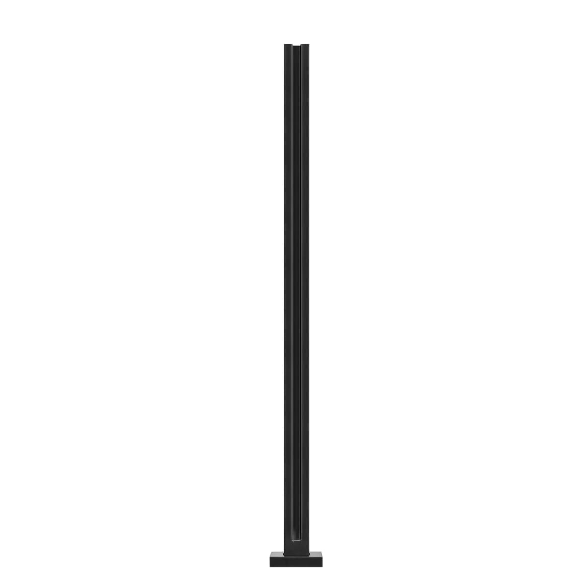 SucceBuy Glass Clamp 41.34 in Height Glass Railing Bracket for 0.39 "-0.47 " Thickness Tempered Glass,  Stainless Steel Clamp