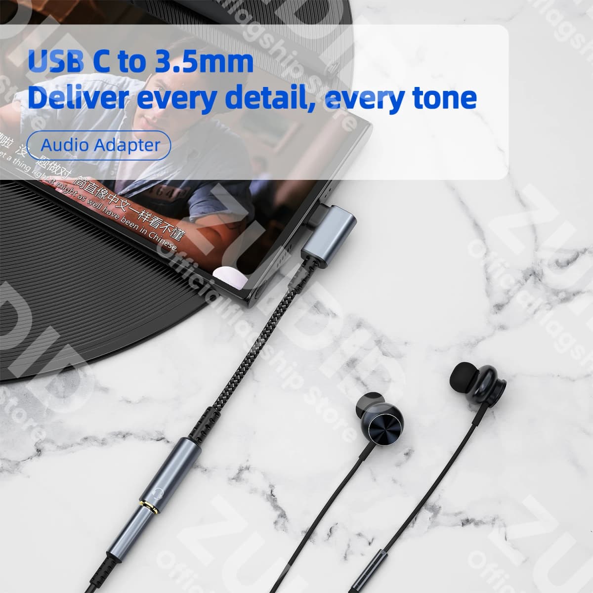 USB Type C 3.5 Jack HiFi Earphone Adapter USB C to 3.5mm Headphones AUX Audio Adapter Cable For iPad Pro Samsung Huawei Xiaomi — view 3