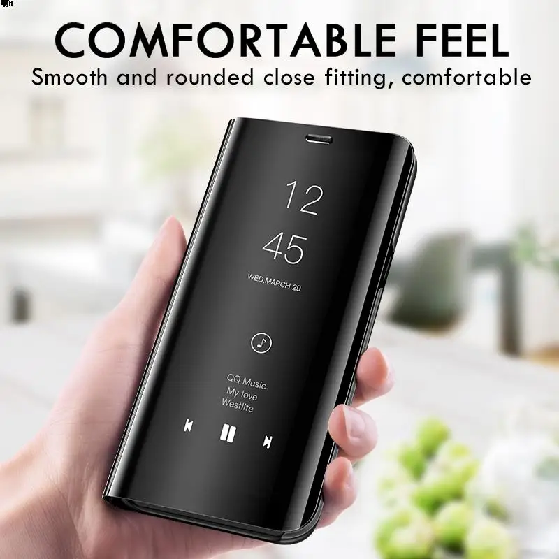 Leather Flip Case For Samsung Galaxy Note 9 N960 N960F SM-N960F 6.4'' Magnetic Smart Mirror Case For Galaxy Note 9 Note9 Cover — view 3