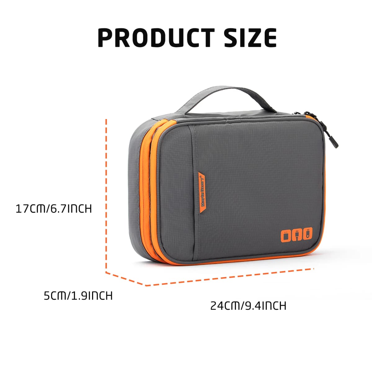 Cable Storage Bag Digital Electronic Organizer Pouch Portable USB Data Line Charger Plug Storage Bag Travel Cable Organizer Case — view 3