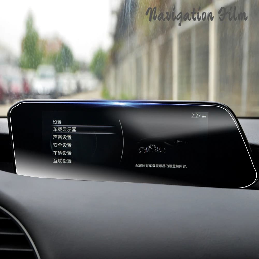 Tempered Glass Car Navigation Protector Film for Mazda 3 BP Axela CX-30 CX30 2019-2022 LHD Dashboard Monitor Screen Stickers