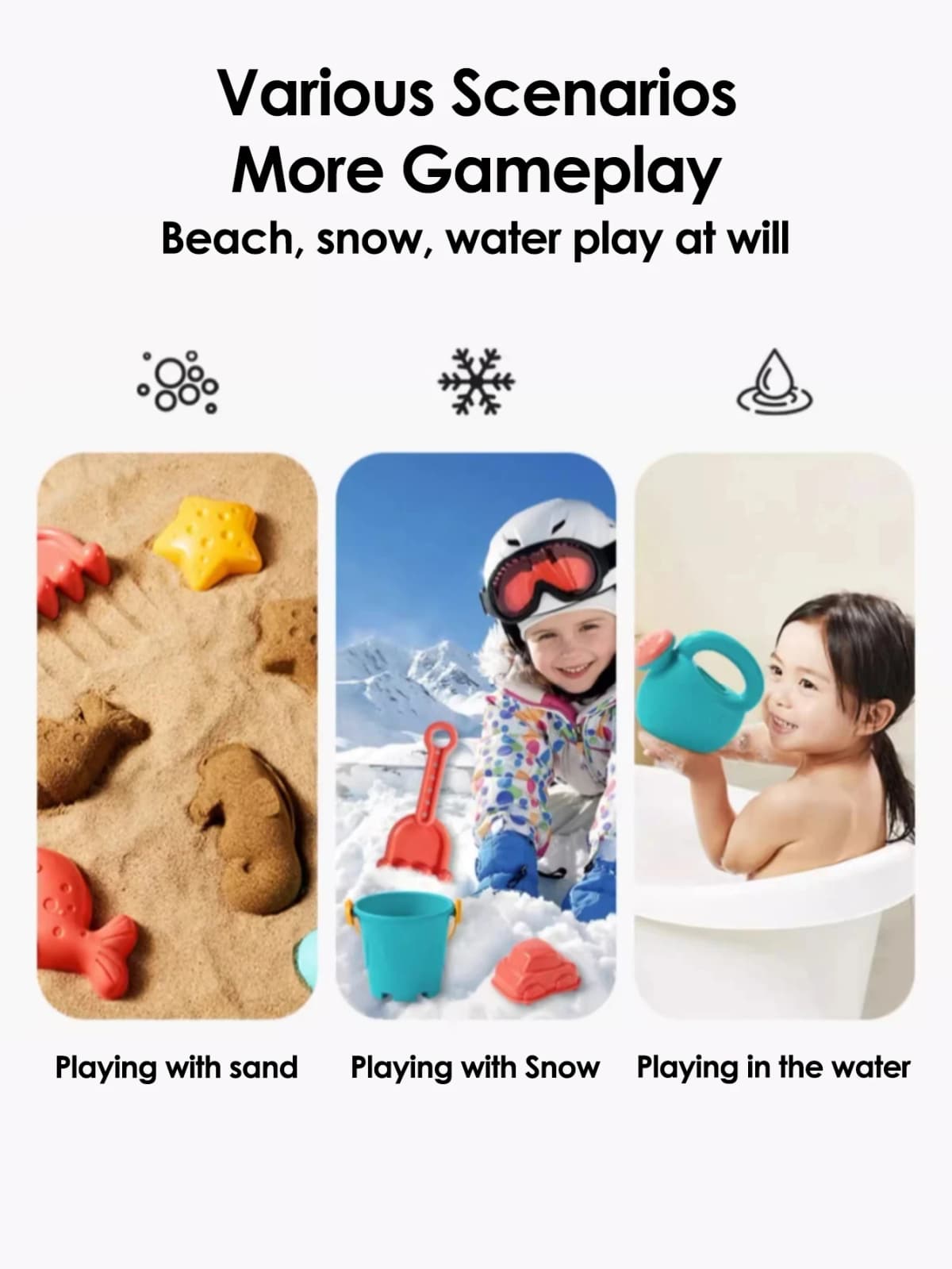 18PCS Summer Beach Set Toys For Kids Digging Sand Plastic Bucket Watering Bottle Shovels Children Beach Water Game Toys Tools — view 2