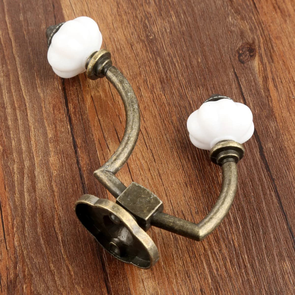 1Pc Antique Bronze Door Hanger Hooks Bathroom Wall Hanger Hats Bag Keychain Alloy Hook Coat Wall Hooks with Screws 125*95mm — view 3