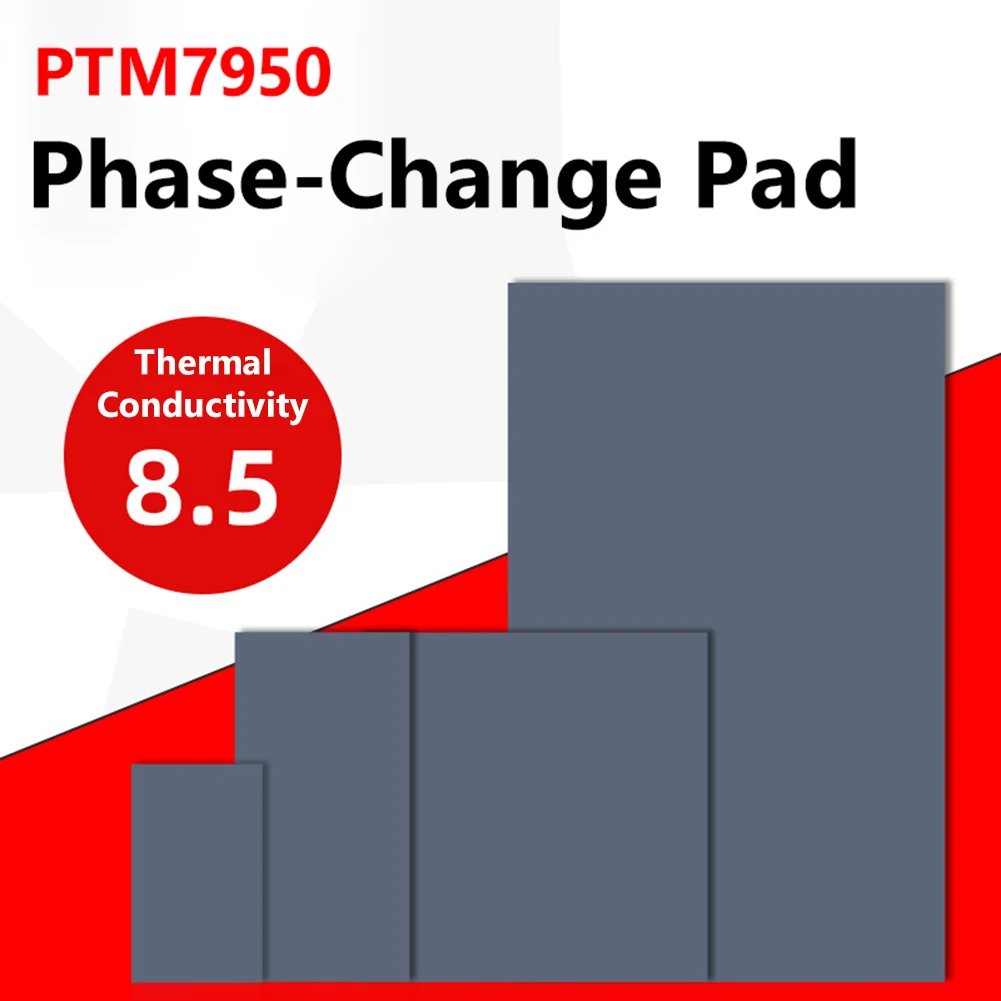 For Honeywell PTM7950 Phase Change Pad For Laptop Thermal Pad 8.5W/mK GPU CPU Heat Dissipation Silicone Thermal Conductive Paste