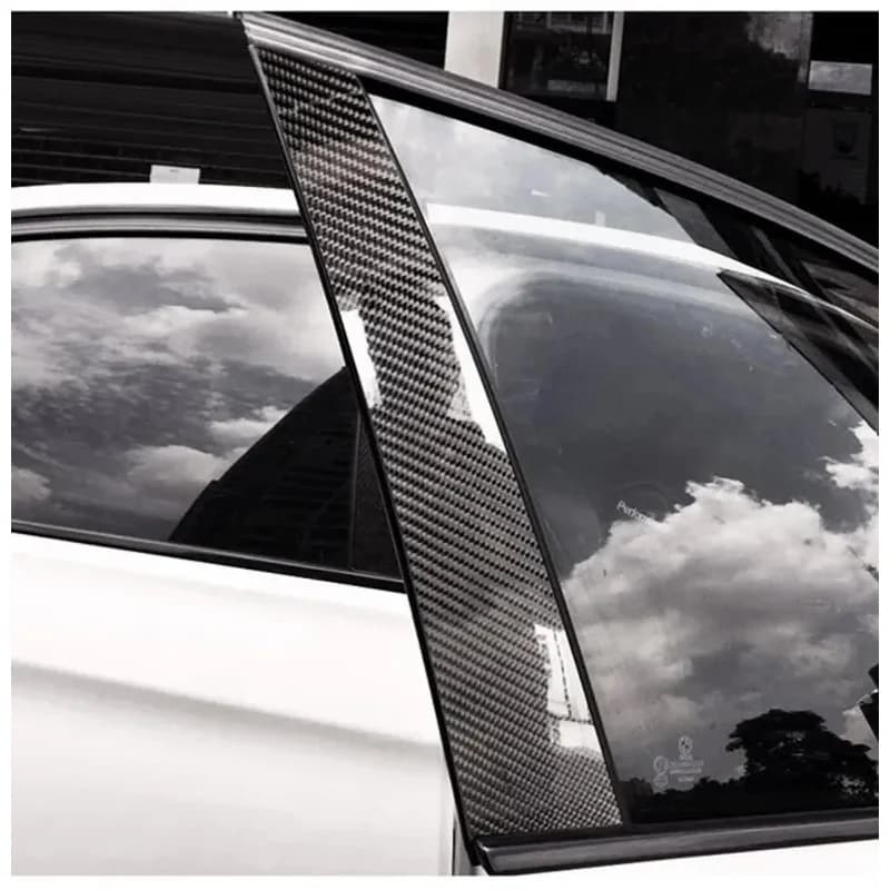 1-2pcs Nano Carbon Fiber Car Sticker Paste Protector Strip DIY Automotive Protective Film Auto Door Sill Side Anti Scratch Tape — view 4
