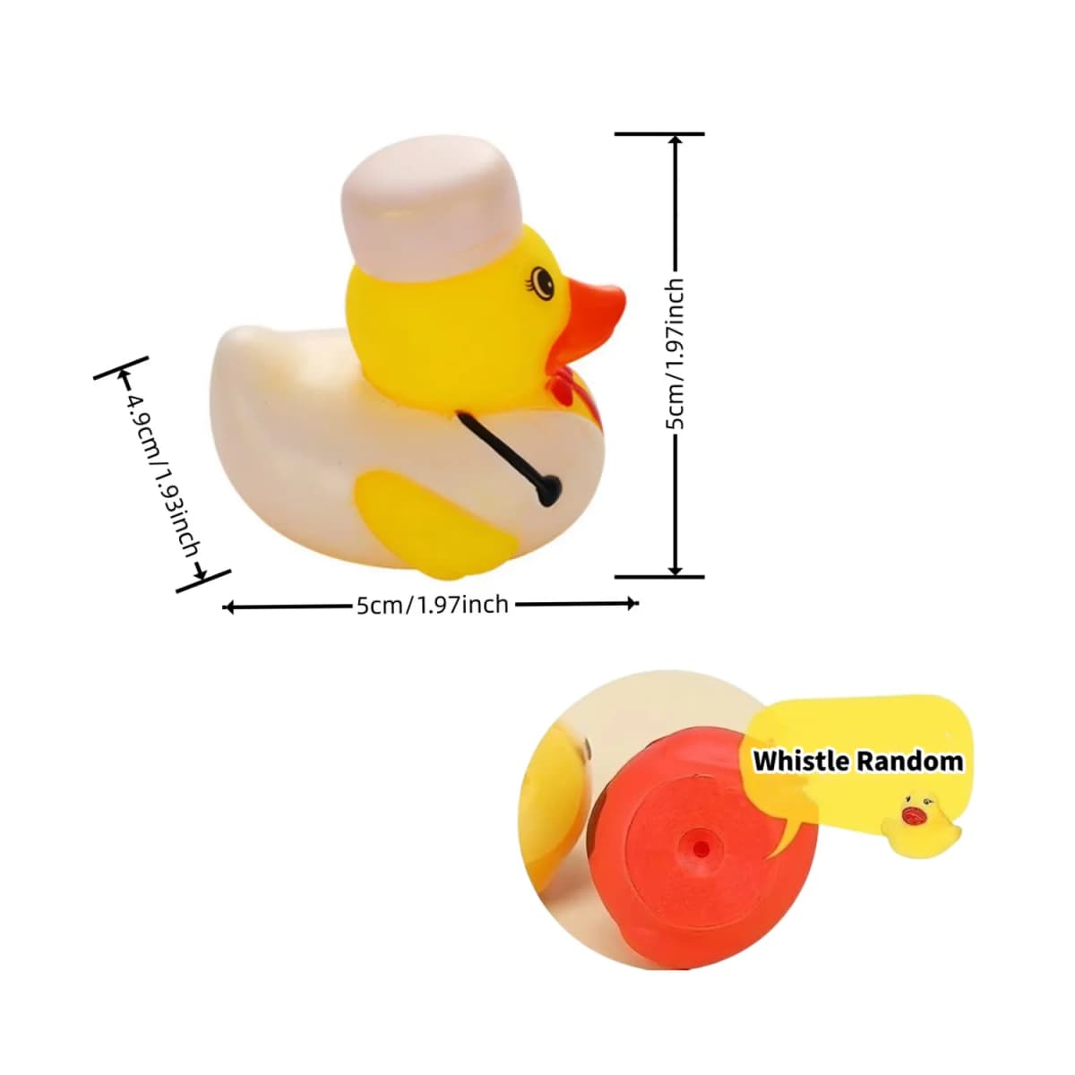 30-Pack Rubber Ducks in Bulk,Assortment Duckies for Jeep Ducking Floater Duck Bath Toys Party Favors Color&Style&Whistle Random — view 2