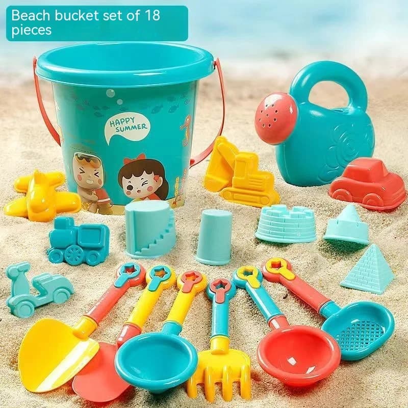 Children Sand Toys Kids Play Water Toys Beach Box Set Kit Sand Bucket Summer Water Fun Beach Bucket Hobbies Gifrs for Kids — view 4